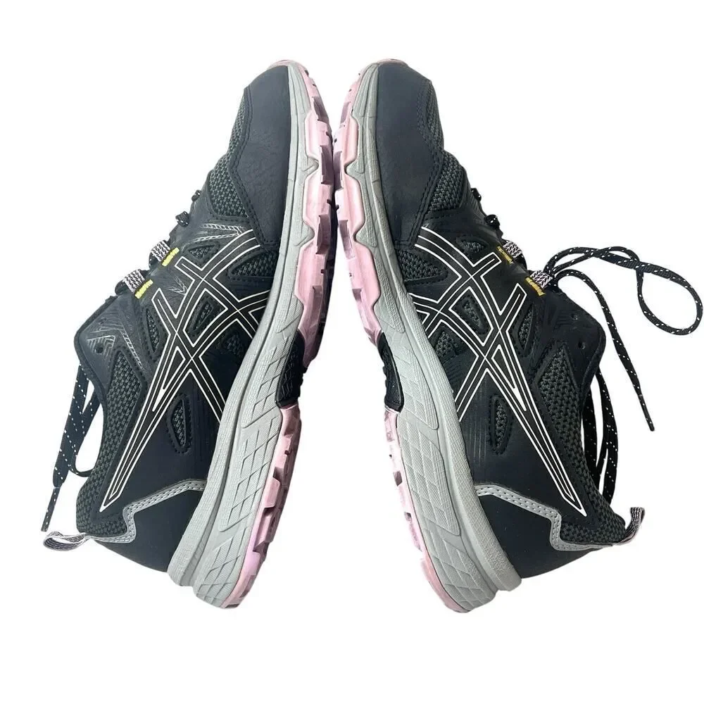 Asics Gel Venture 8 Shoes Black Purple Womens Size 8.5 Running Sneakers 1012A708